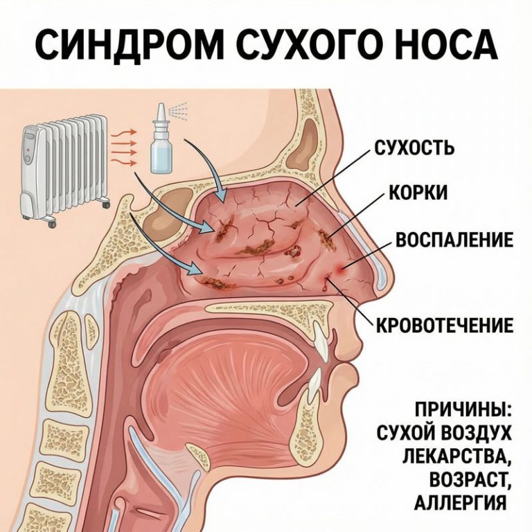 Синдром сухого носа